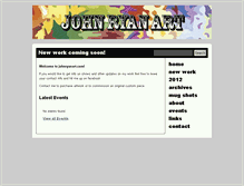 Tablet Screenshot of johnryanart.com